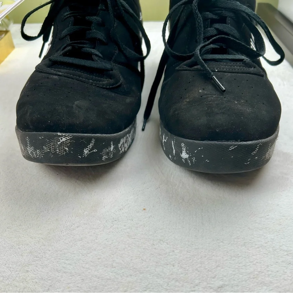 Fila Sneakers Hightops Black White Splatter Vulc 13 Mens Sz. 15